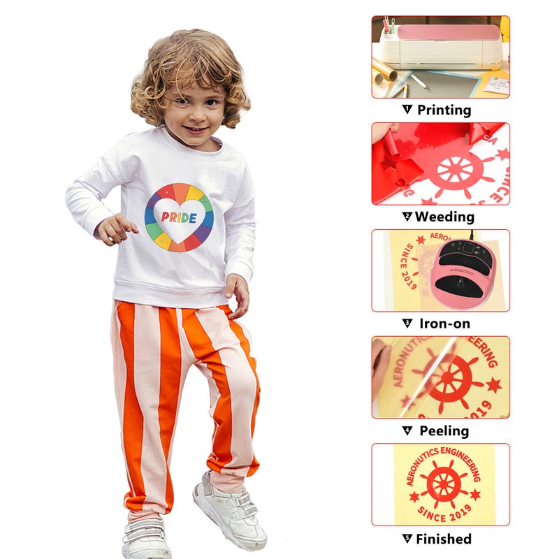RENLITONG Red Vinyl Heat Transfer Roll for T-Shirt  Glossy HTV  12Inch x 15ft  Cloth Surface Recommendation  Waterproof  Glitter Embellishment  All Cutter Machine Compatible - Image 2